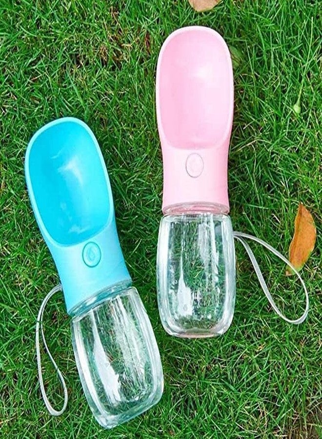 Glitzn Dog Water Bottle, Leak Proof Portable Puppy Water Dispenser Drinking Feeder Pet Care Cup for Outdoor Walking, Hiking, Travel (550ml) - Image 2